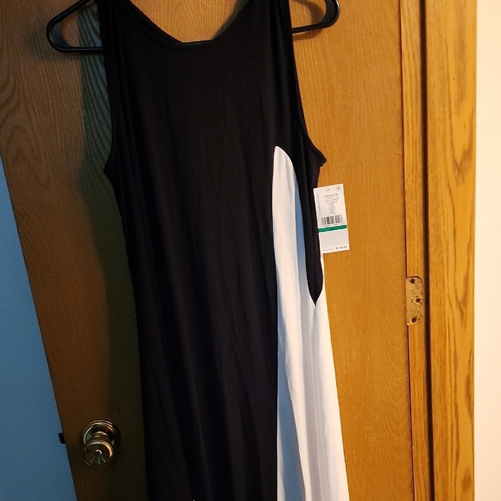Karen Kane Monochrome Color Block Dress